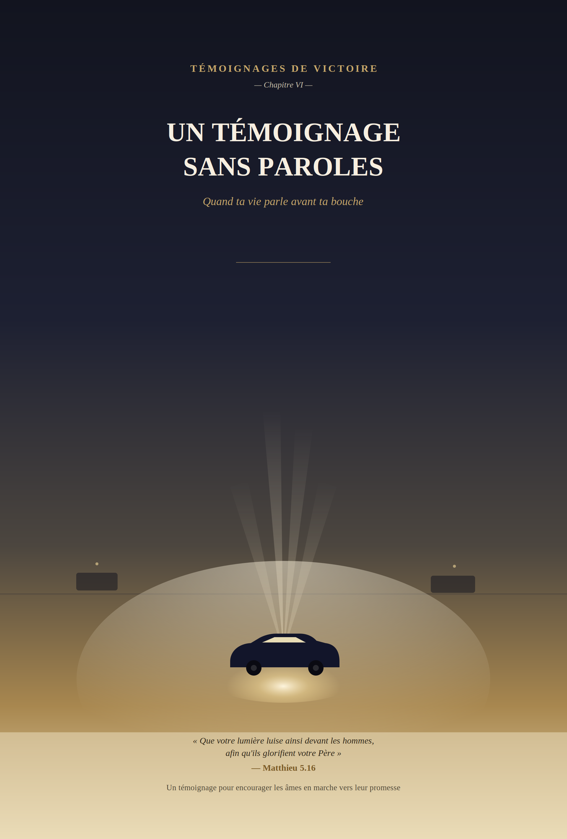 Couverture de UN TÉMOIGNAGE SANS PAROLES